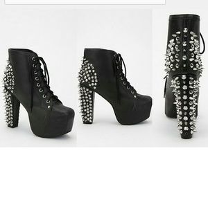 Jeffery Campbell Black Studded Lita
